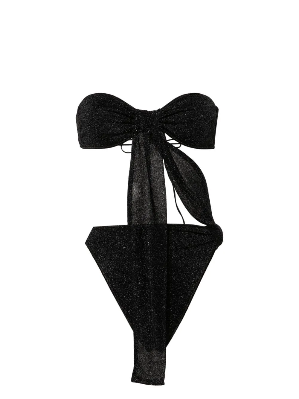 Oseree Lamé un costume da bagno con un pezzo con tagliato