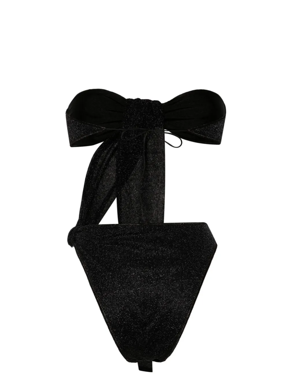 Oseree Lamé un costume da bagno con un pezzo con tagliato