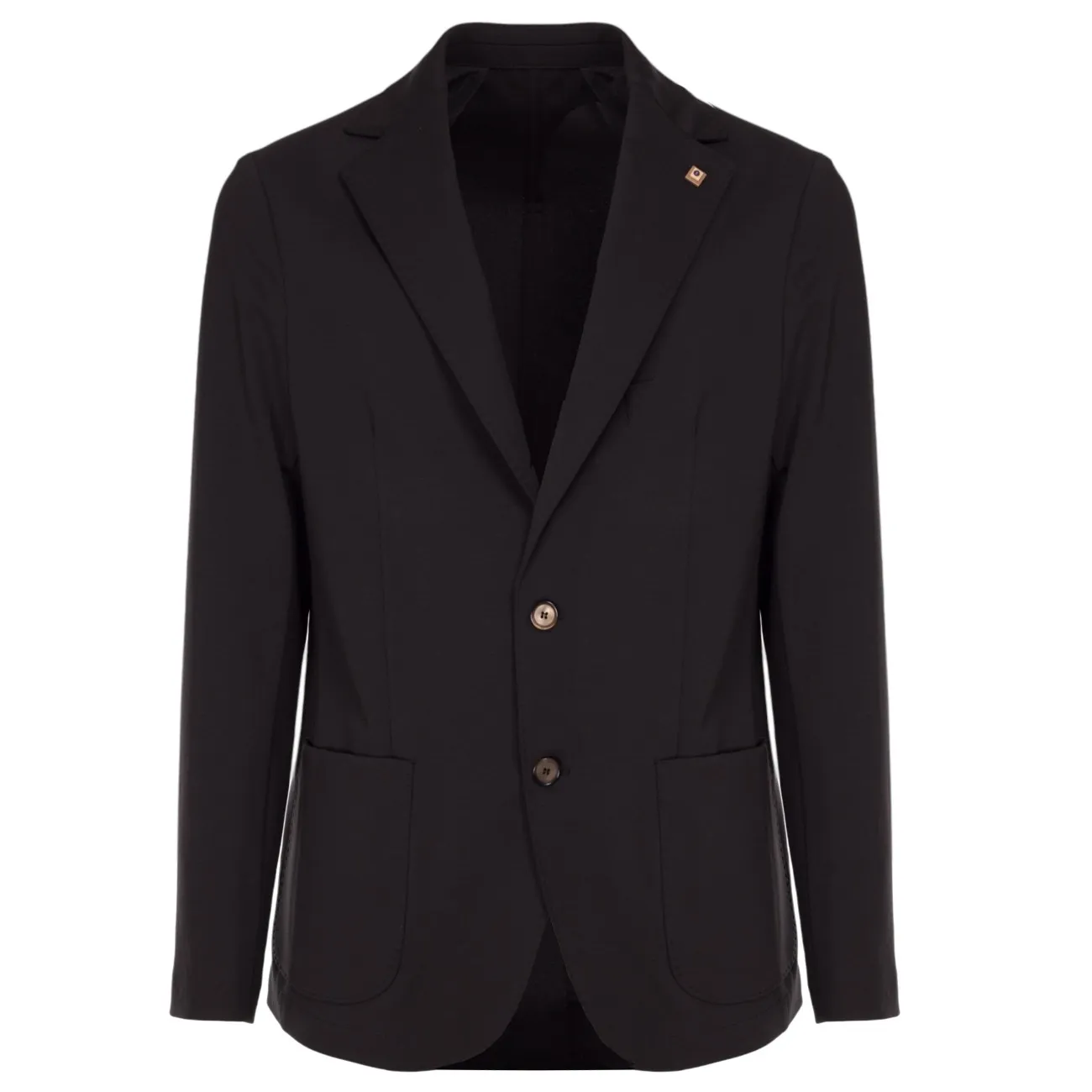 Outfit giacca due bottoni nera