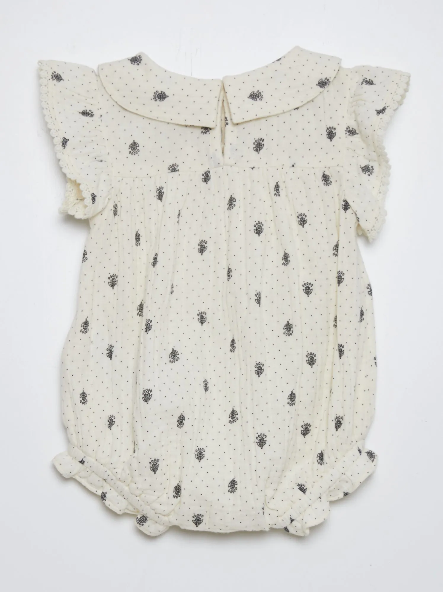 Pagliaccetto in doppia garza di cotone - BEIGE