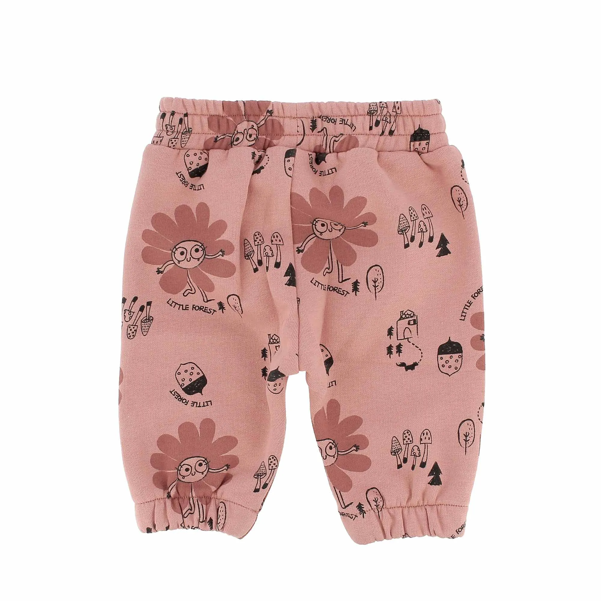 Pantalone in felpa da bambina, rosa            