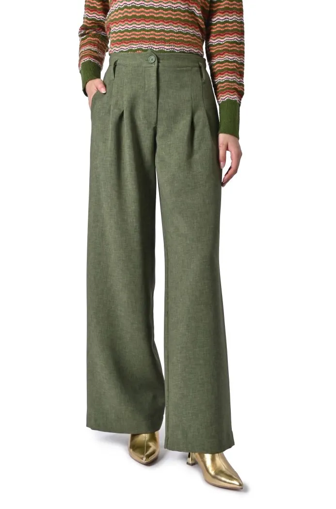 Pantalone York fluido di Sheare a gamba larga