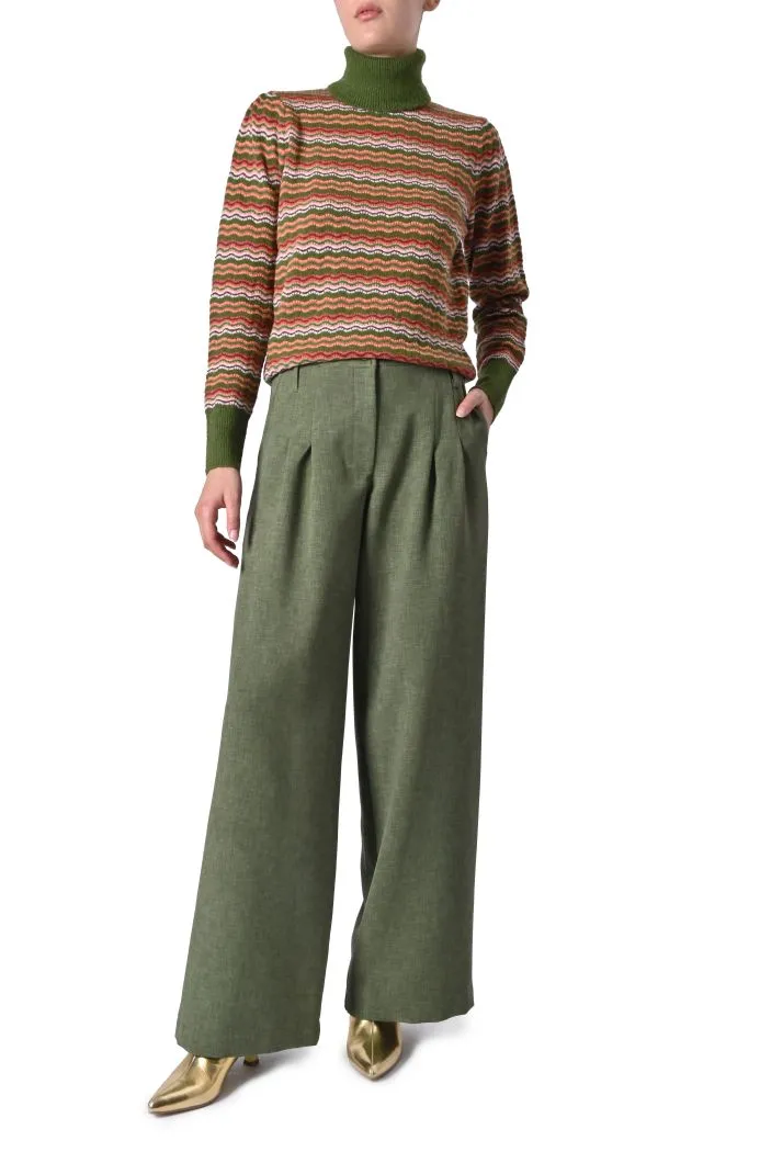 Pantalone York fluido di Sheare a gamba larga