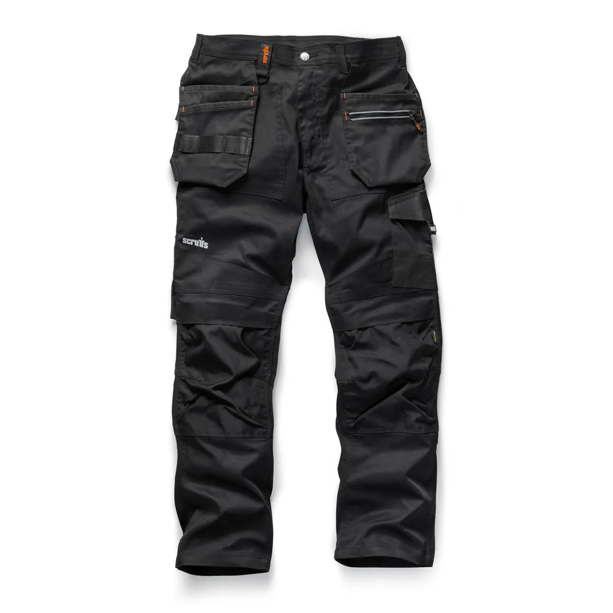 Pantaloni da lavoro Trade Flex Nero Cotone, poliestere taglia Normale, lunghezza 32poll Leggeri 32poll