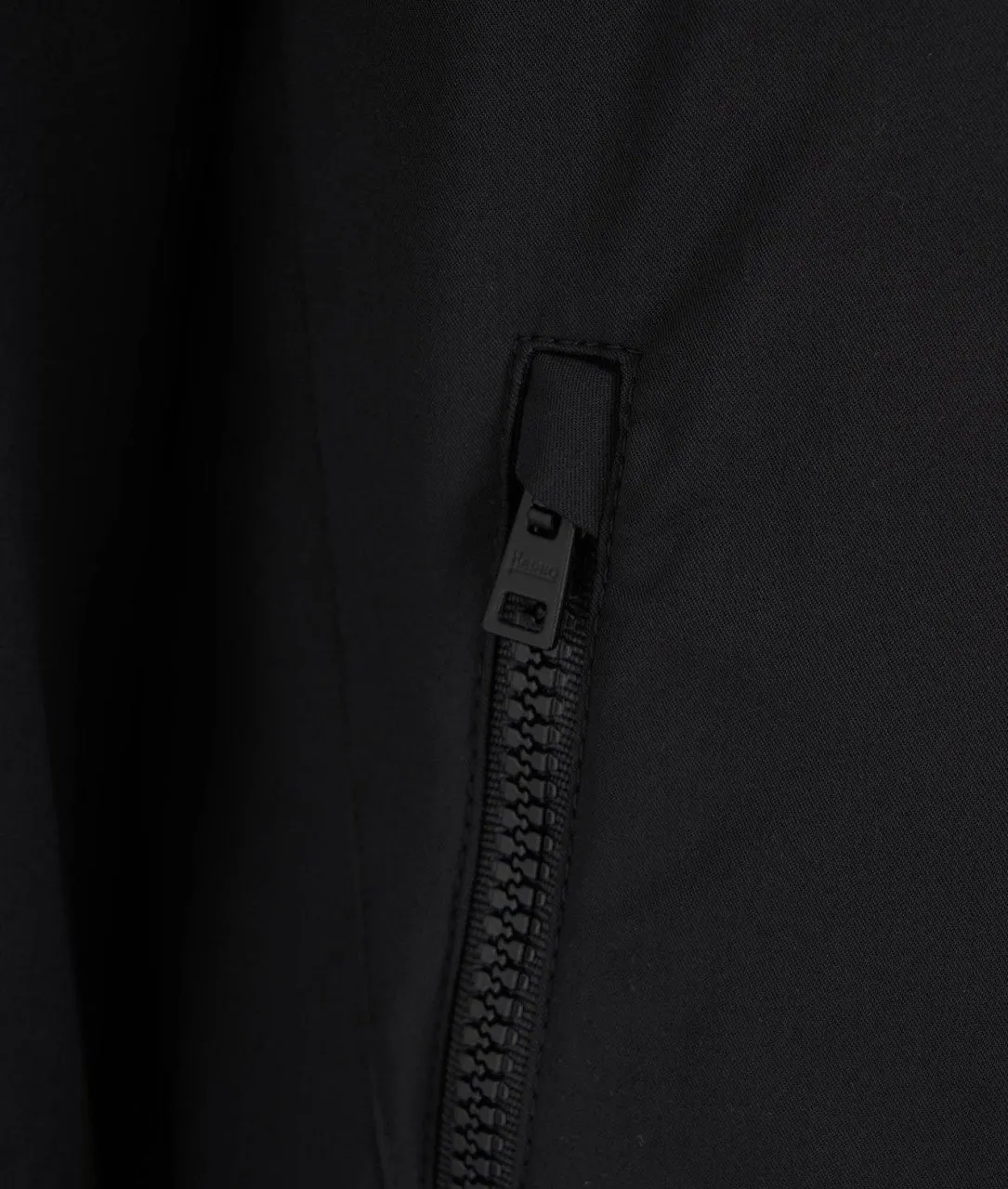 Parka con eco pelliccia nero nero