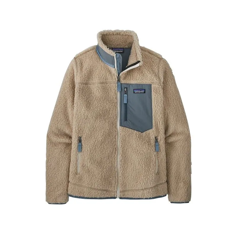 Patagonia Giacca in pile da donna Classic Retro-x Jkt (Dark Natural w/Plume Grey)