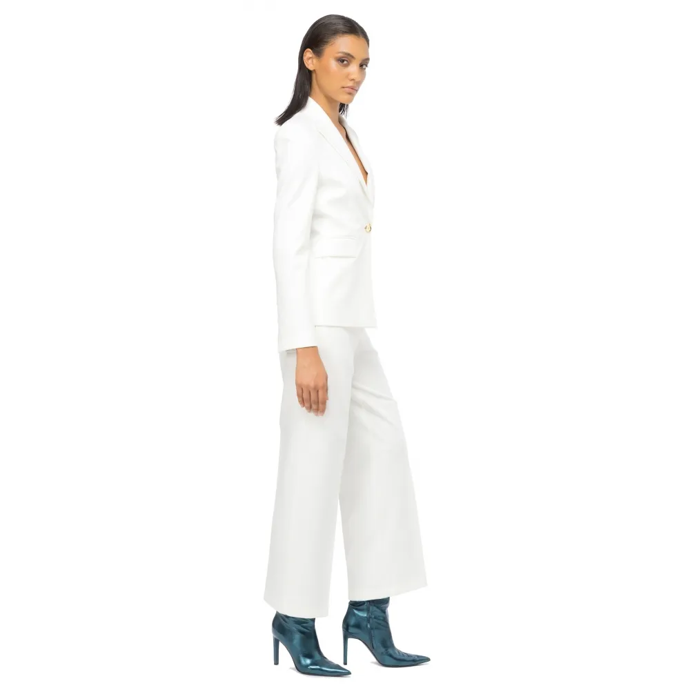 Pinko - Blazer Monopetto Allungato - Bianco - Giacca - Made in Italy - Luxury Exclusive Collection