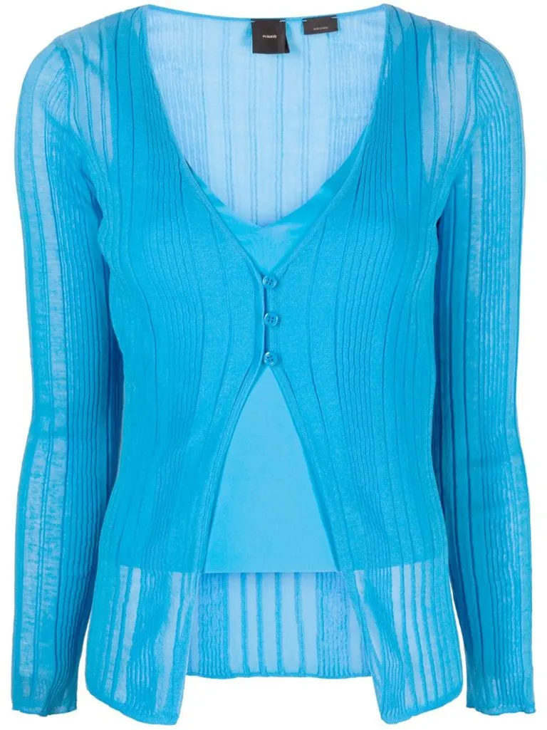 pinko Cardigan effetto plissé