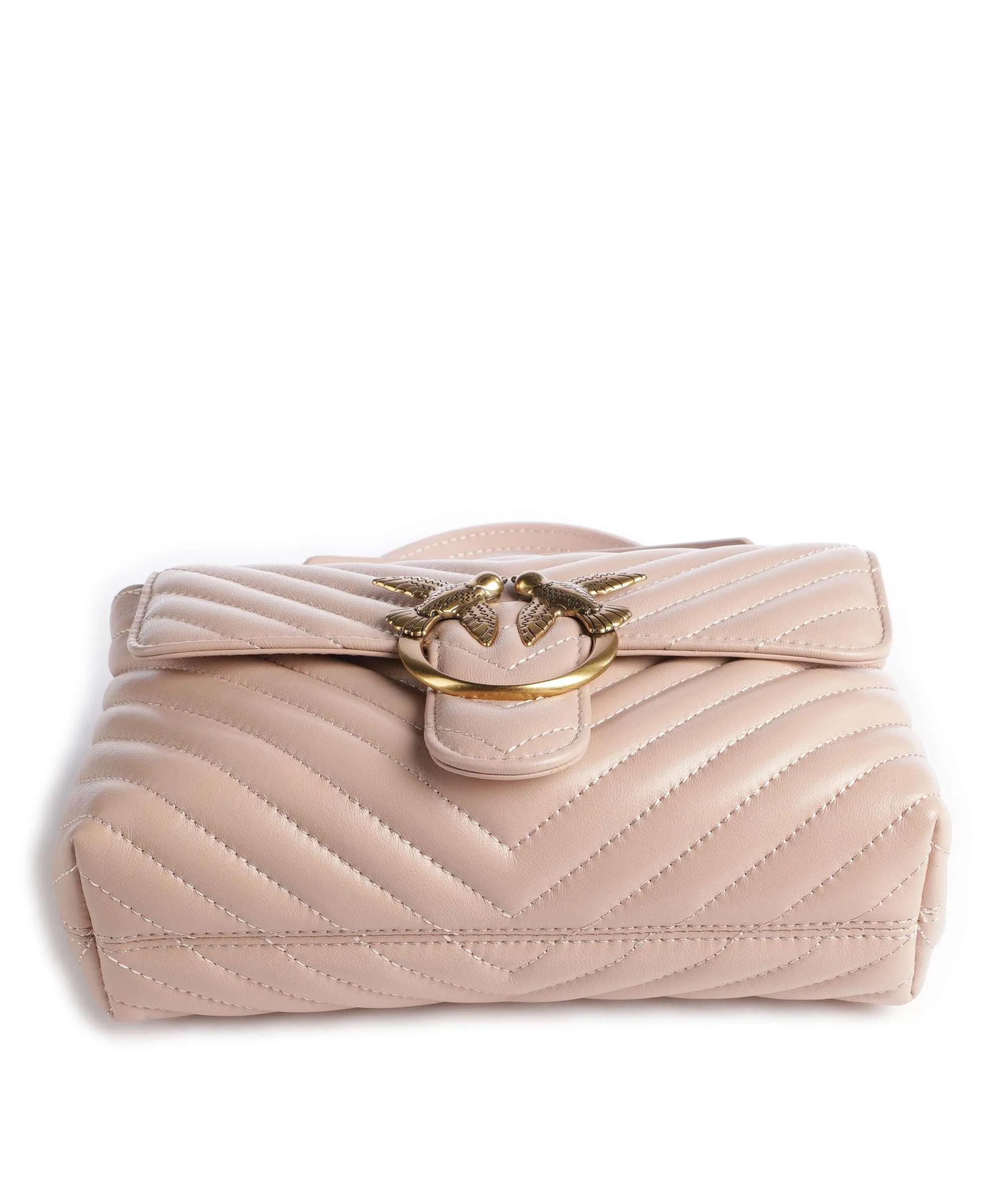  Pinko Love Lady Puff Mini Borsa a tracolla pelle di pecora rosa antico  