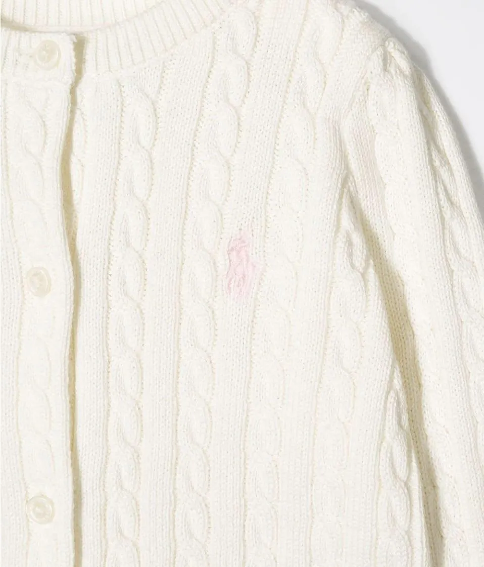 Polo Ralph Lauren cardigan baby con ricamo pony