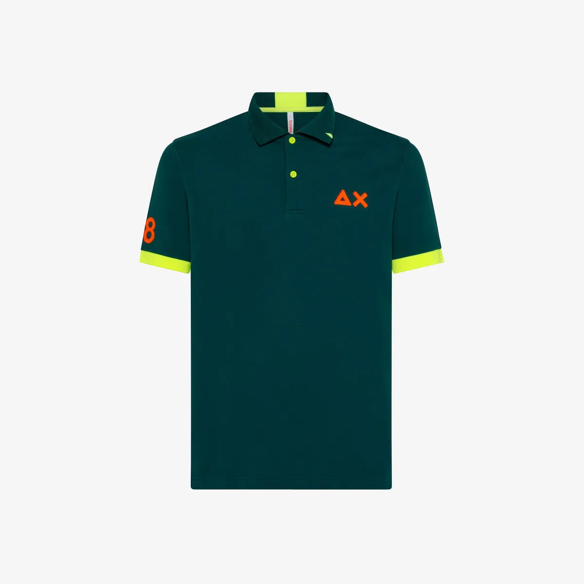 Polo with Large Sun68 Logo / Green