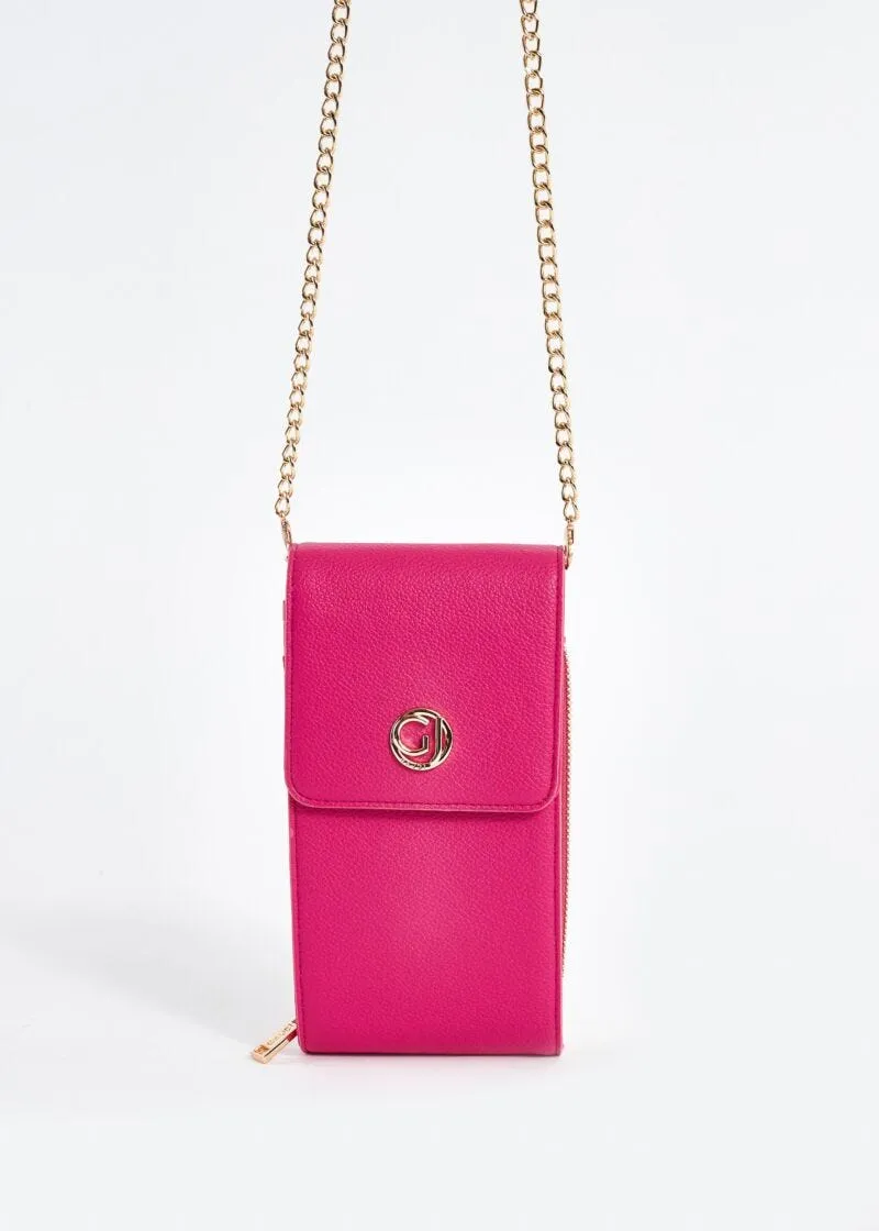 Portacellulare in similpelle con logo
