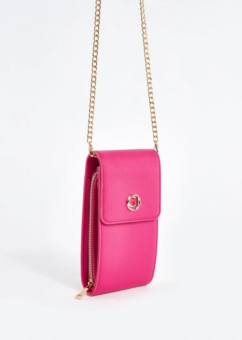 Portacellulare in similpelle con logo