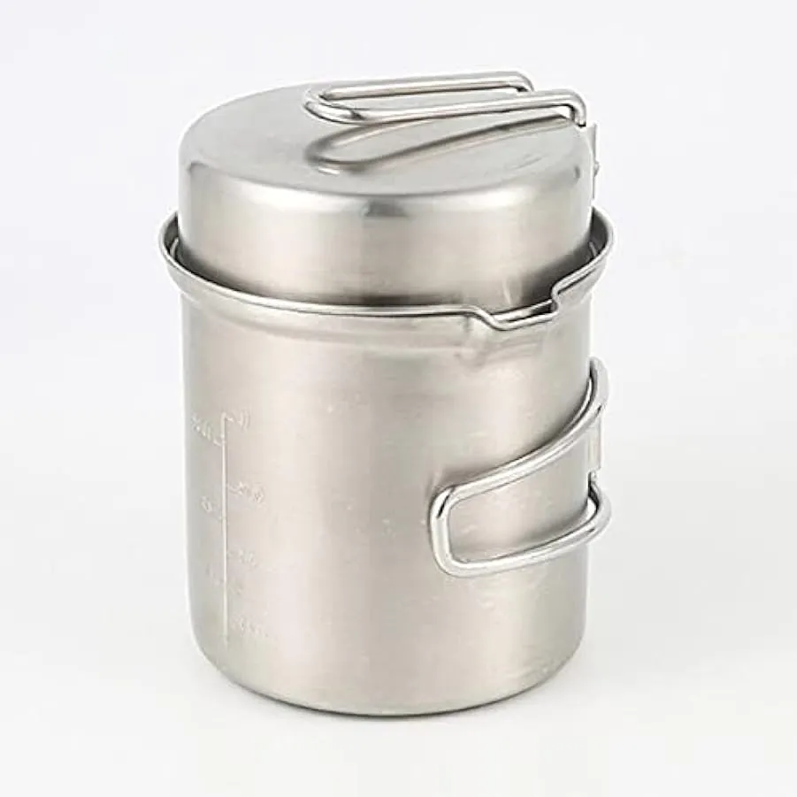 Portatile 304 In Acciaio Inox Outdoor Living Campeggio Pentole Pot Set con Stufa A Legno Escursionismo Strumento 189886497