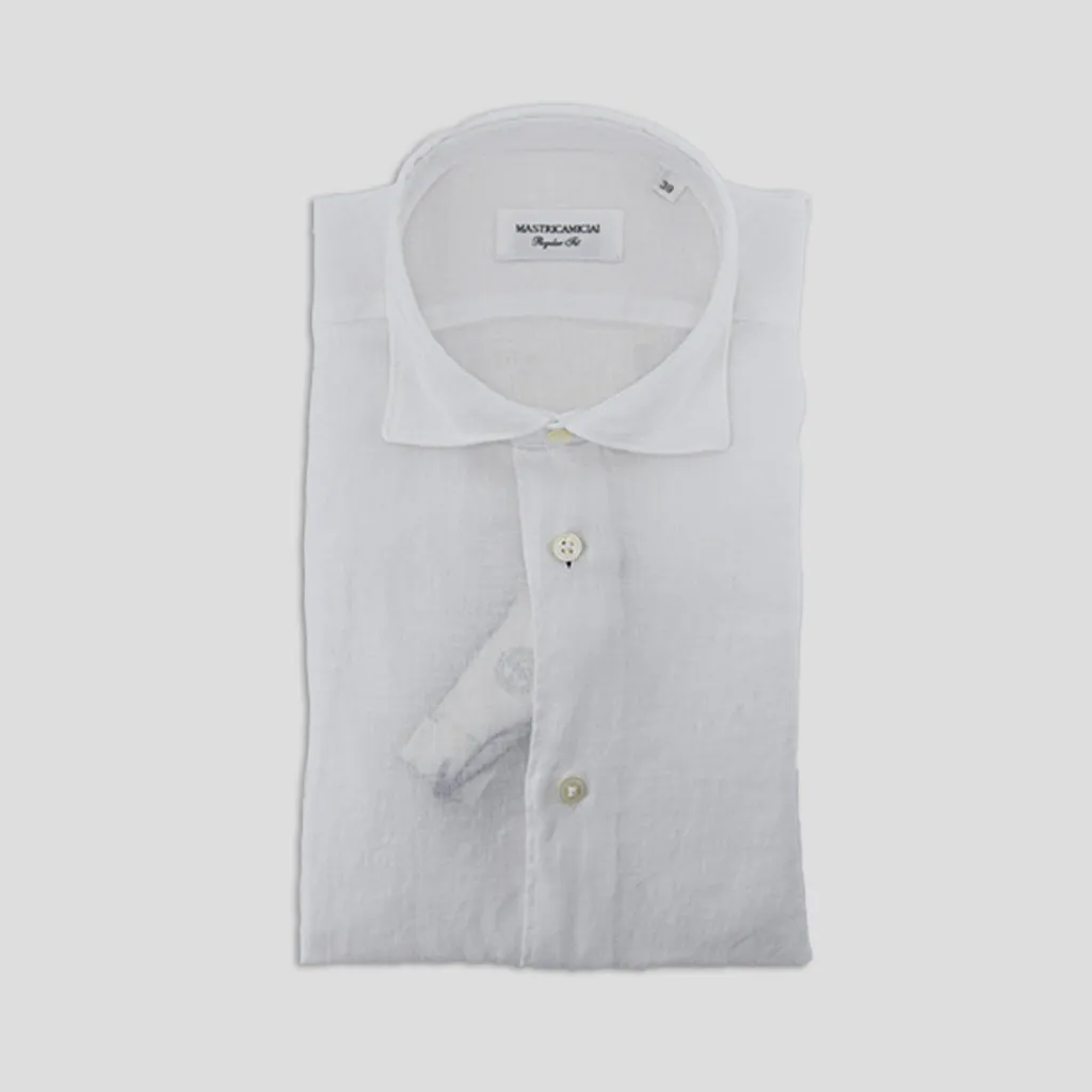 Pure Linen Shirt / White