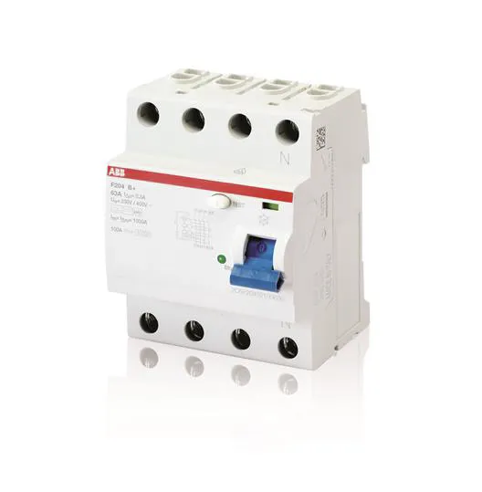 RCCB ABB F200, 4P, 80A, sensibilità 30mA, Tipo B