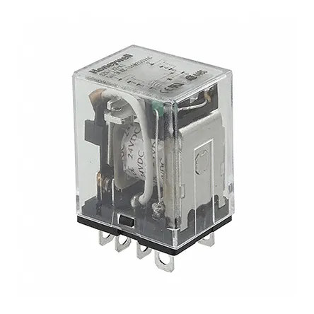Relè di potenza Honeywell, DPDT, bobina 24V cc, A innesto