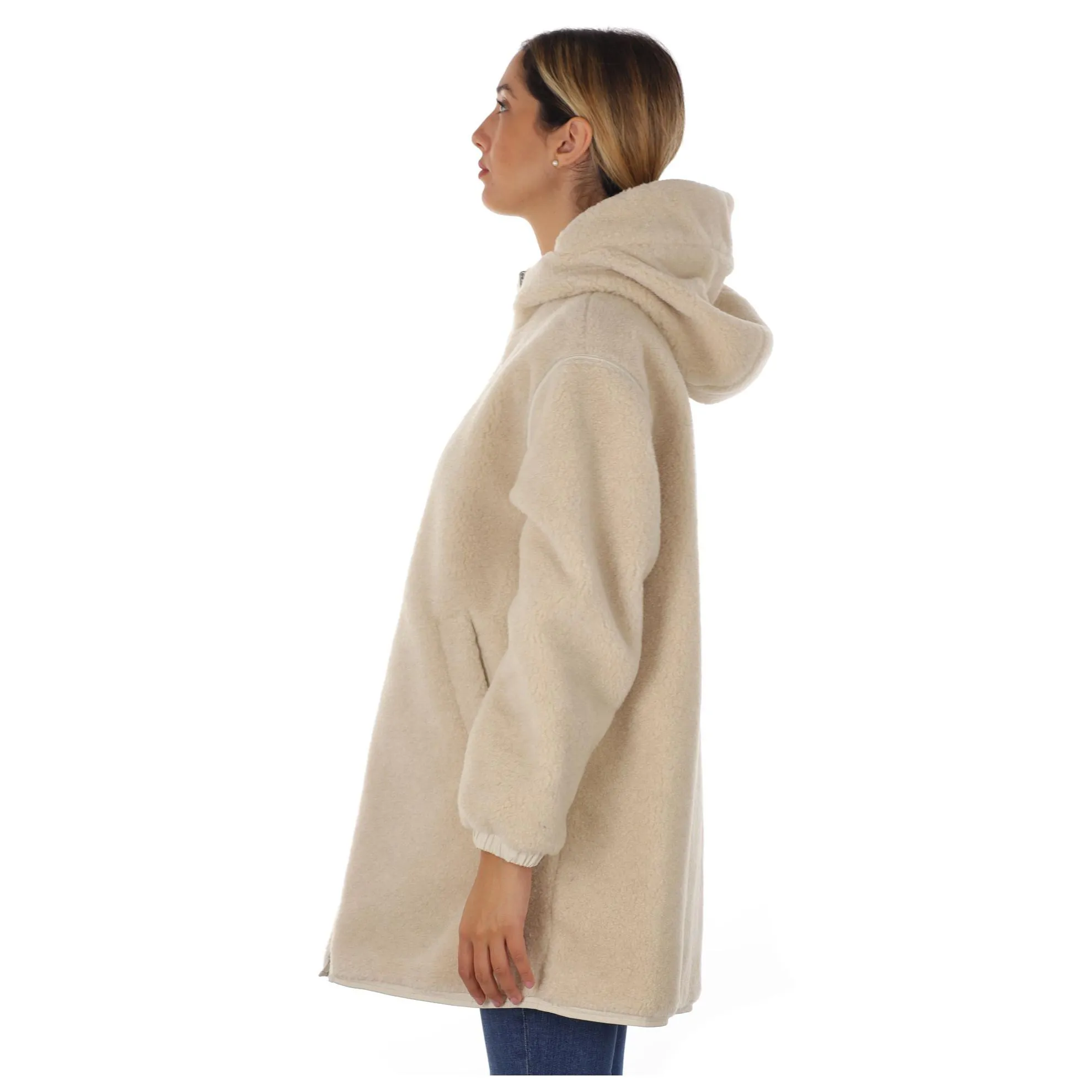 Reversible teddy parka