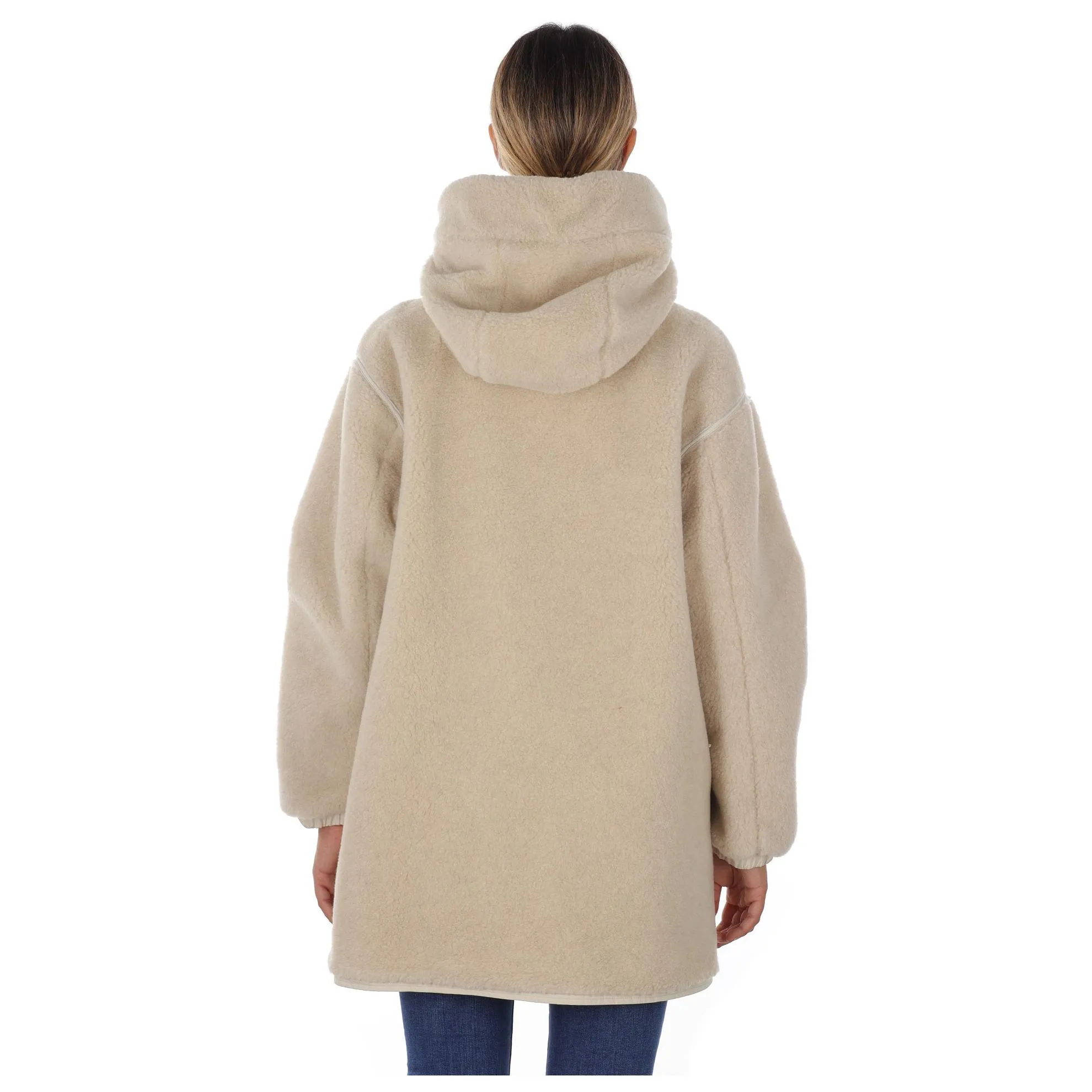 Reversible teddy parka