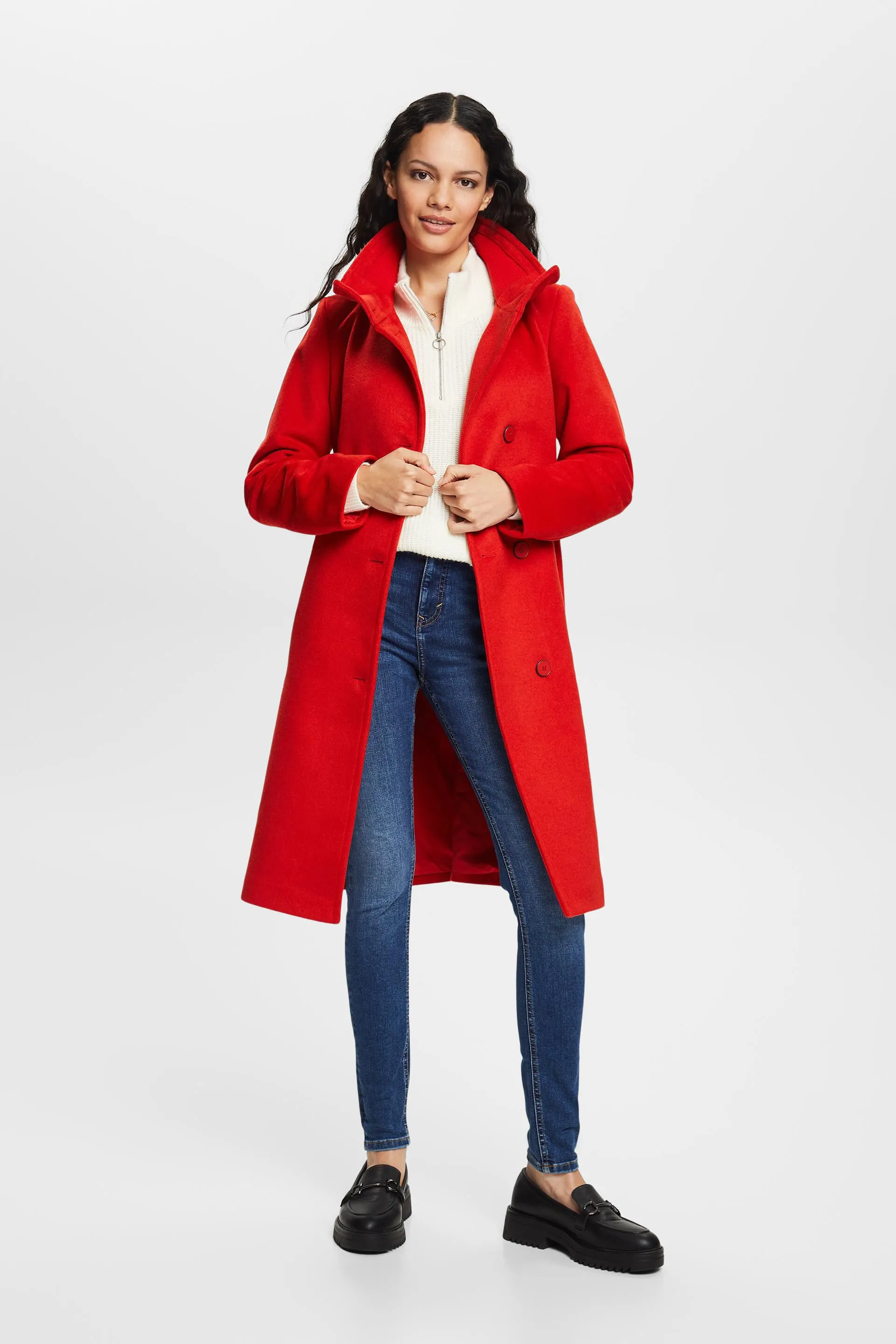 Riciclato: cappotto in misto lana con cachemire