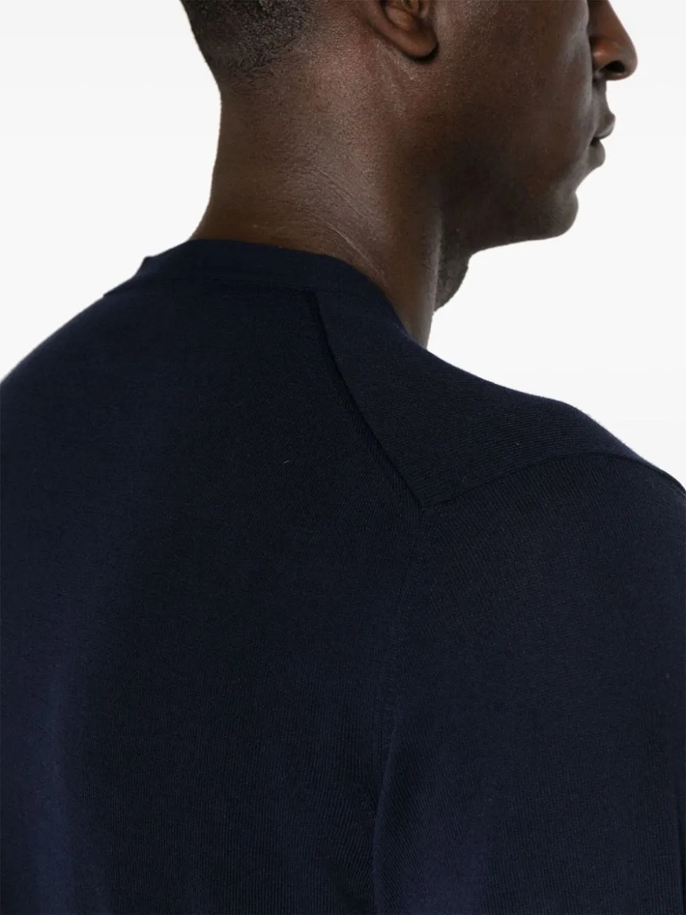   Roberto Collina  Cardigan blu in cotone  