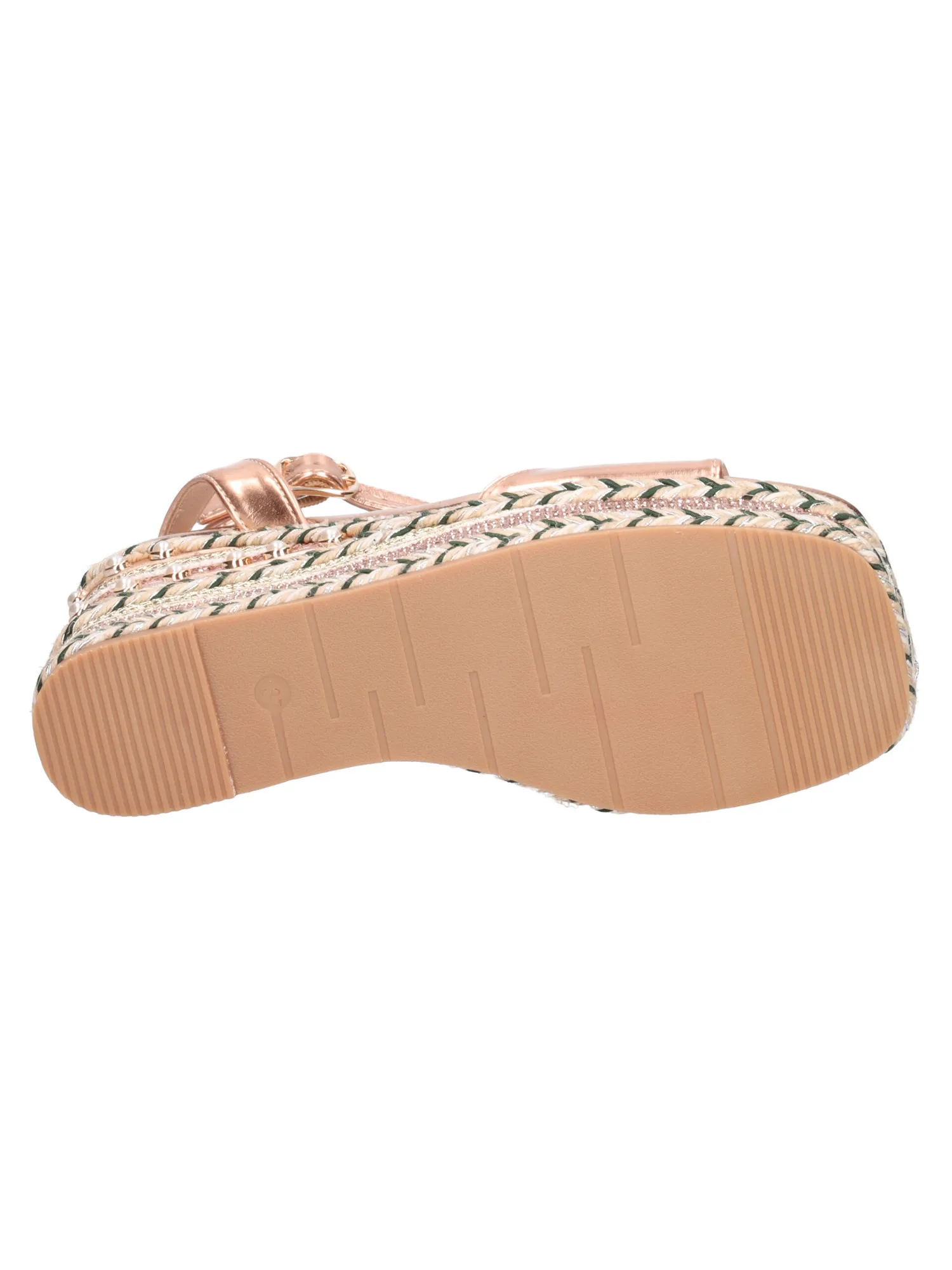 Sandalo con zeppa Altrimenti da donna laminato rosa
