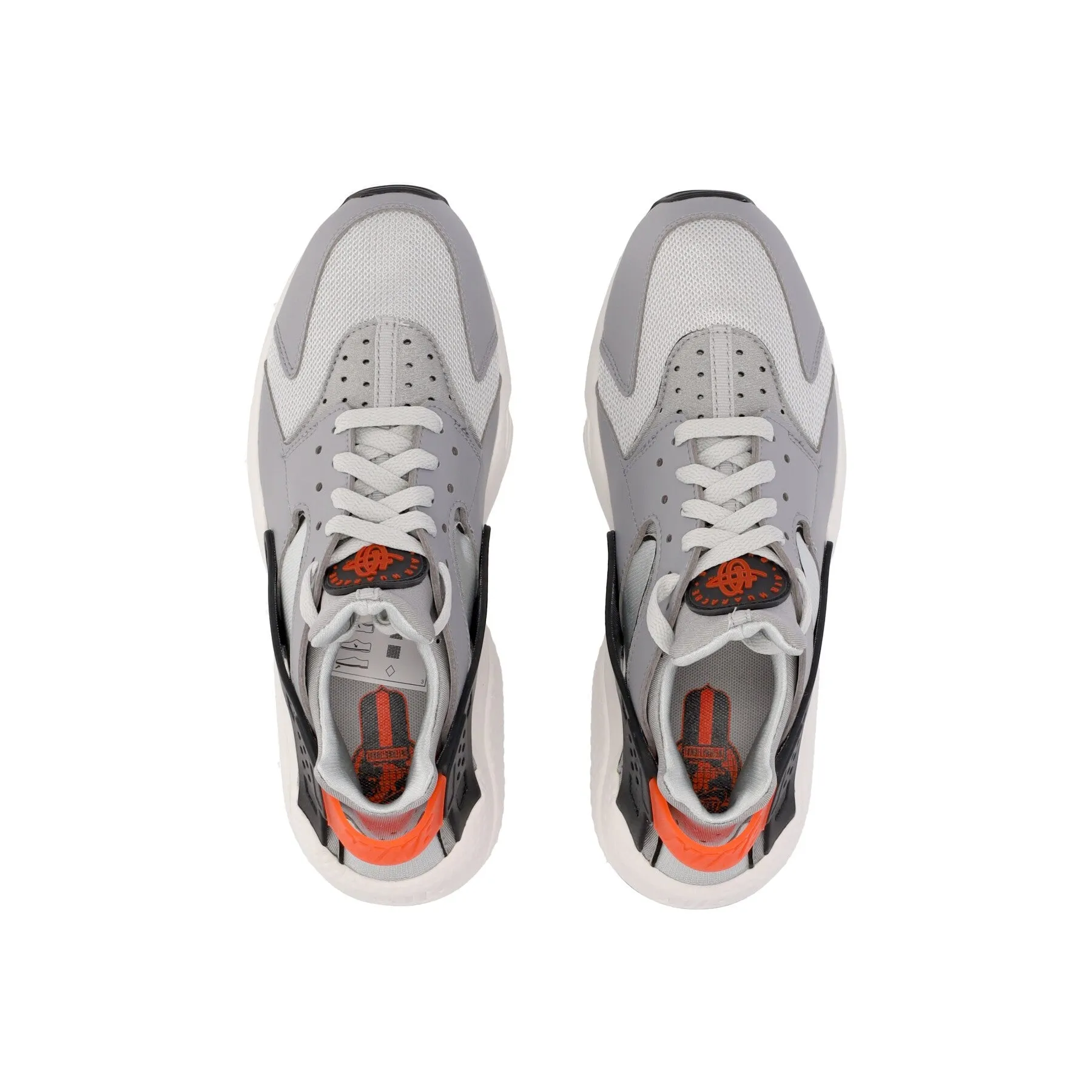 Scarpa Bassa Uomo Air Huarache Grey Fog/team Orange/sail/lt Smoke Grey