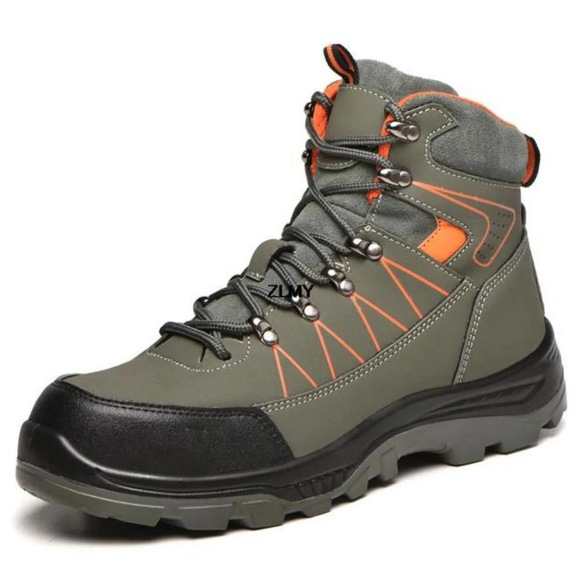 Scarpe antinfortunistiche moda uomo Stivali da lavoro con punta in acciaio Stivali da lavoro Stivali da uomo con metatarso con p