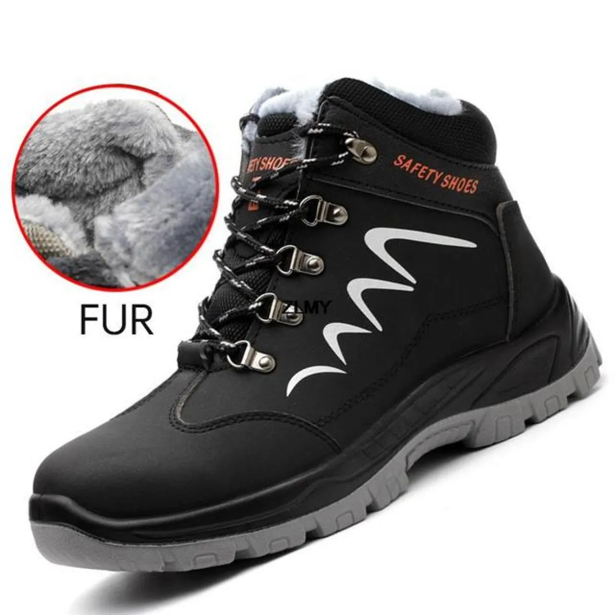 Scarpe antinfortunistiche moda uomo Stivali da lavoro con punta in acciaio Stivali da lavoro Stivali da uomo con metatarso con p