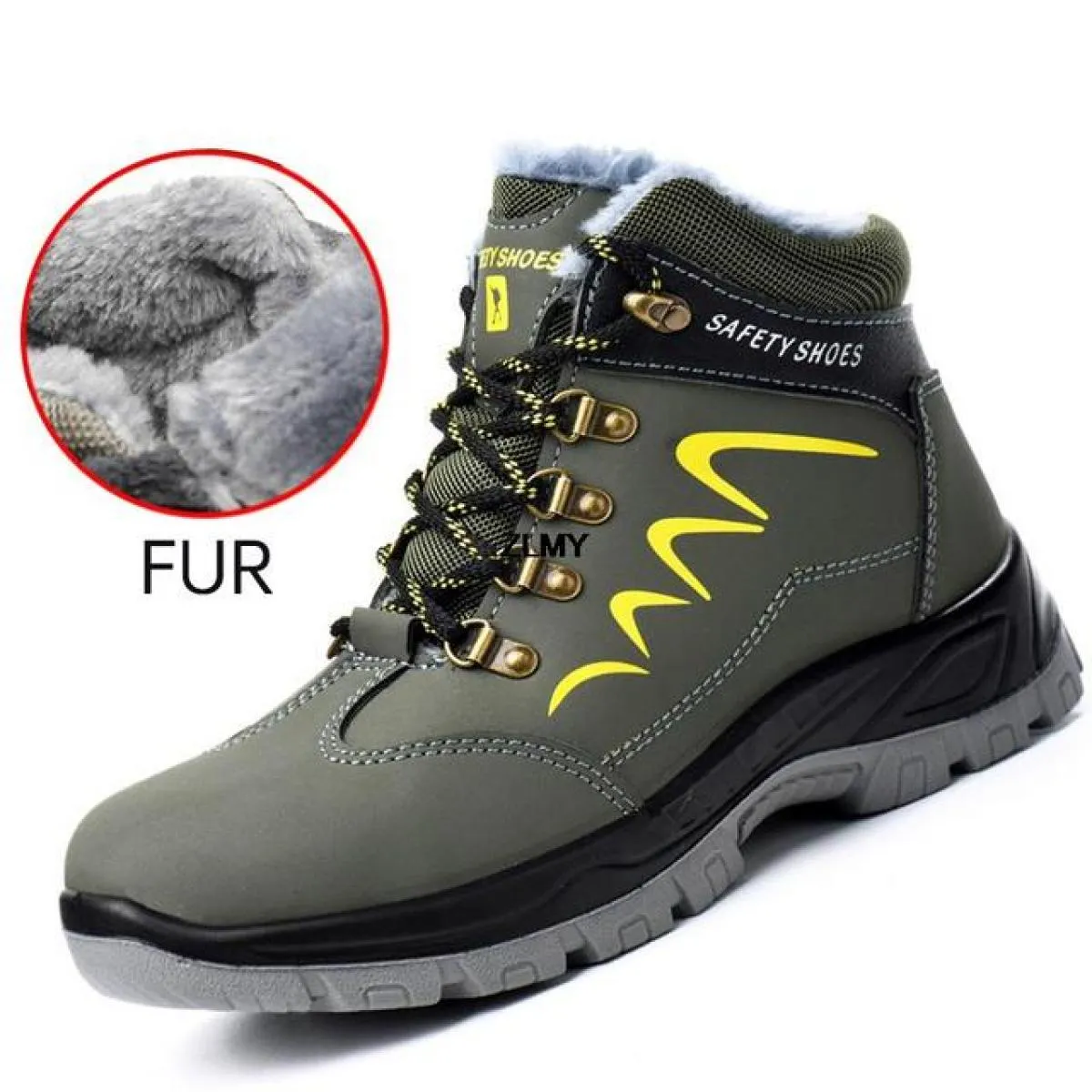 Scarpe antinfortunistiche moda uomo Stivali da lavoro con punta in acciaio Stivali da lavoro Stivali da uomo con metatarso con p