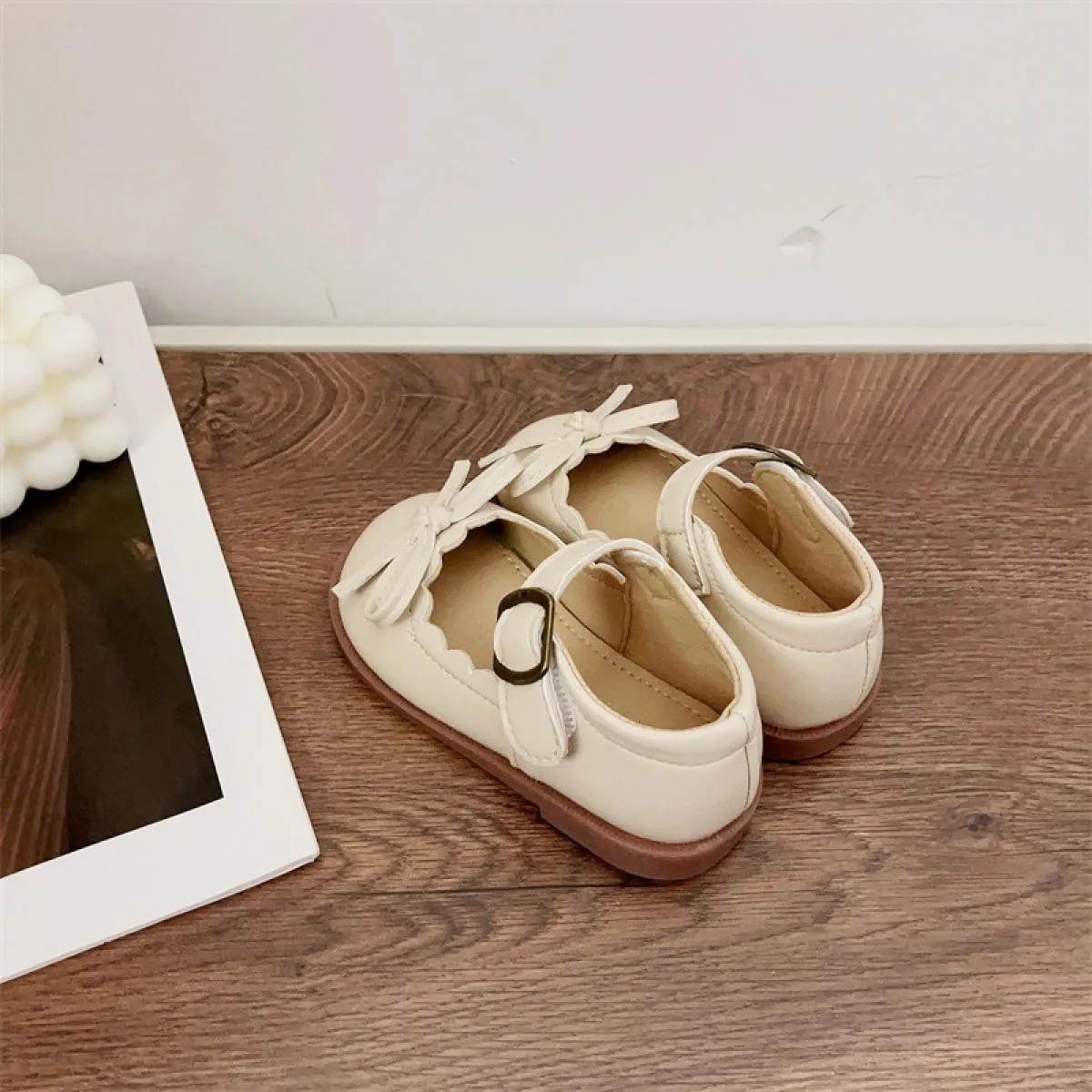 Scarpe Mary Jane con perline carine Scarpe per bambini con tacco basso per ragazze Scarpe eleganti per feste da sera Scarpe da s