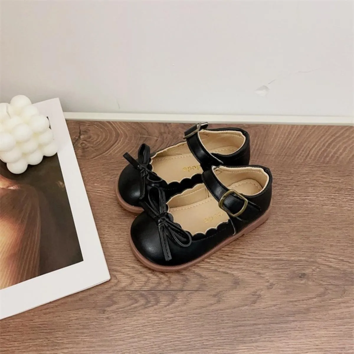Scarpe Mary Jane con perline carine Scarpe per bambini con tacco basso per ragazze Scarpe eleganti per feste da sera Scarpe da s