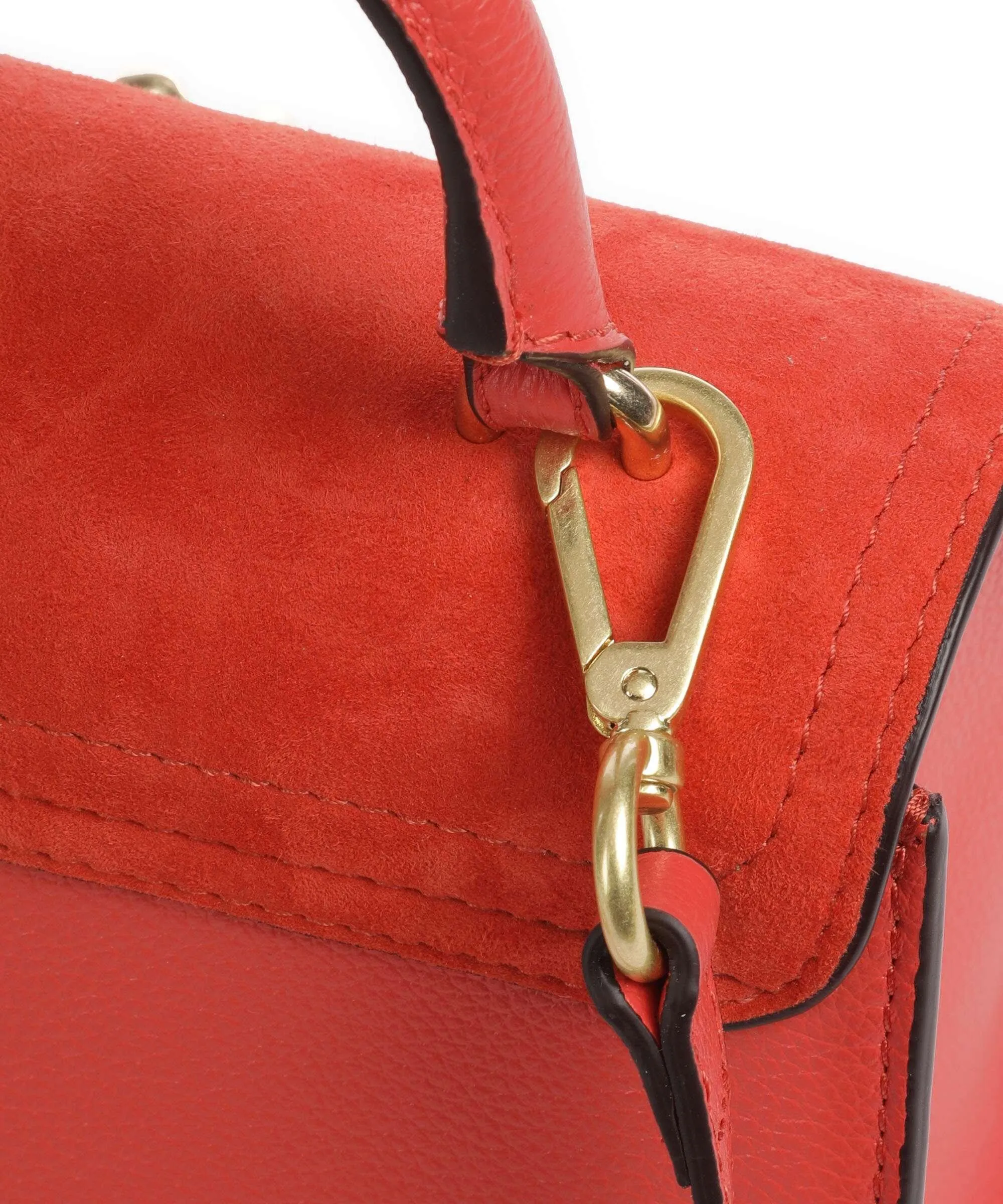  See by Chloé Joan Borsa a mano pelle di vacchetta finemente grana, pelle bovina ruvida arancio  
