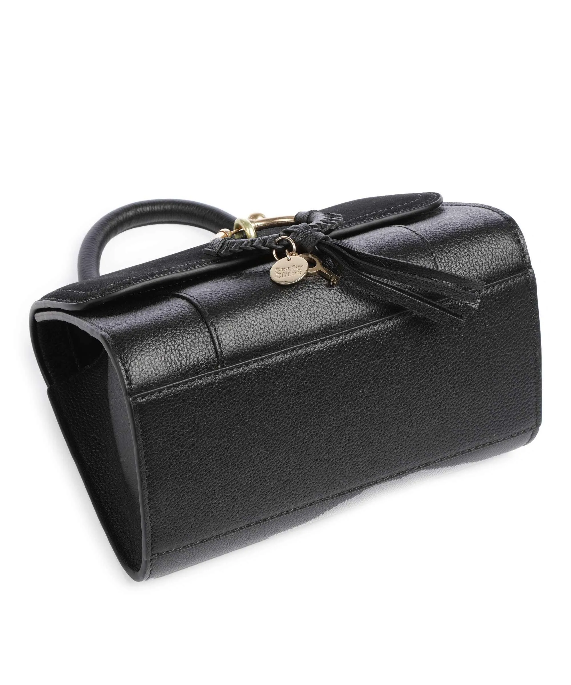  See by Chloé Joan Borsa a mano pelle di vacchetta finemente grana, pelle bovina ruvida nero  