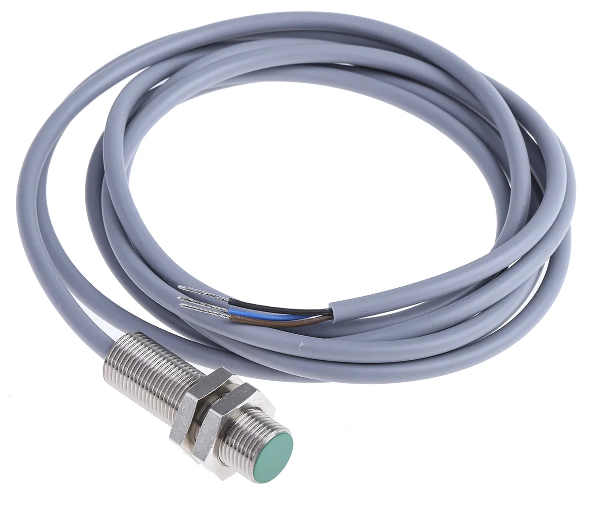 Sensore di prossimità Cilindro filettato Baumer, M12, rilevamento 4 mm, da 10 → 30 V c.c.