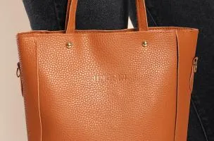 Set borsa e portafoglio da 4 pezzi, marrone