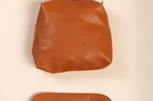 Set borsa e portafoglio da 4 pezzi, marrone