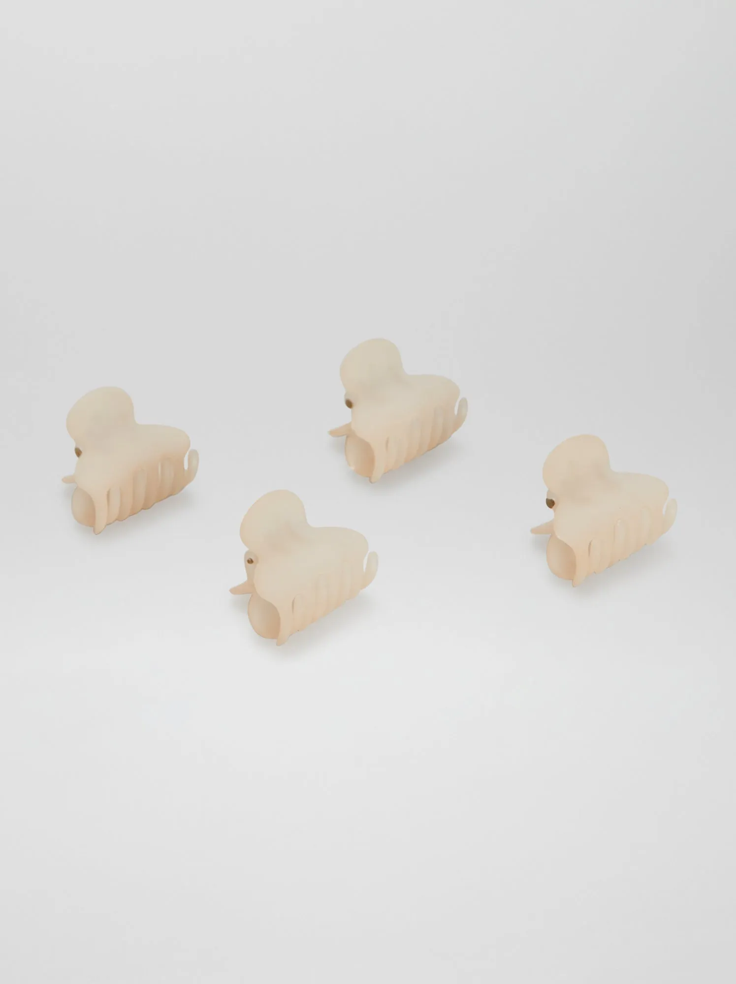 Set di mollettoni per capelli opachi - 4 pezzi - ROSA