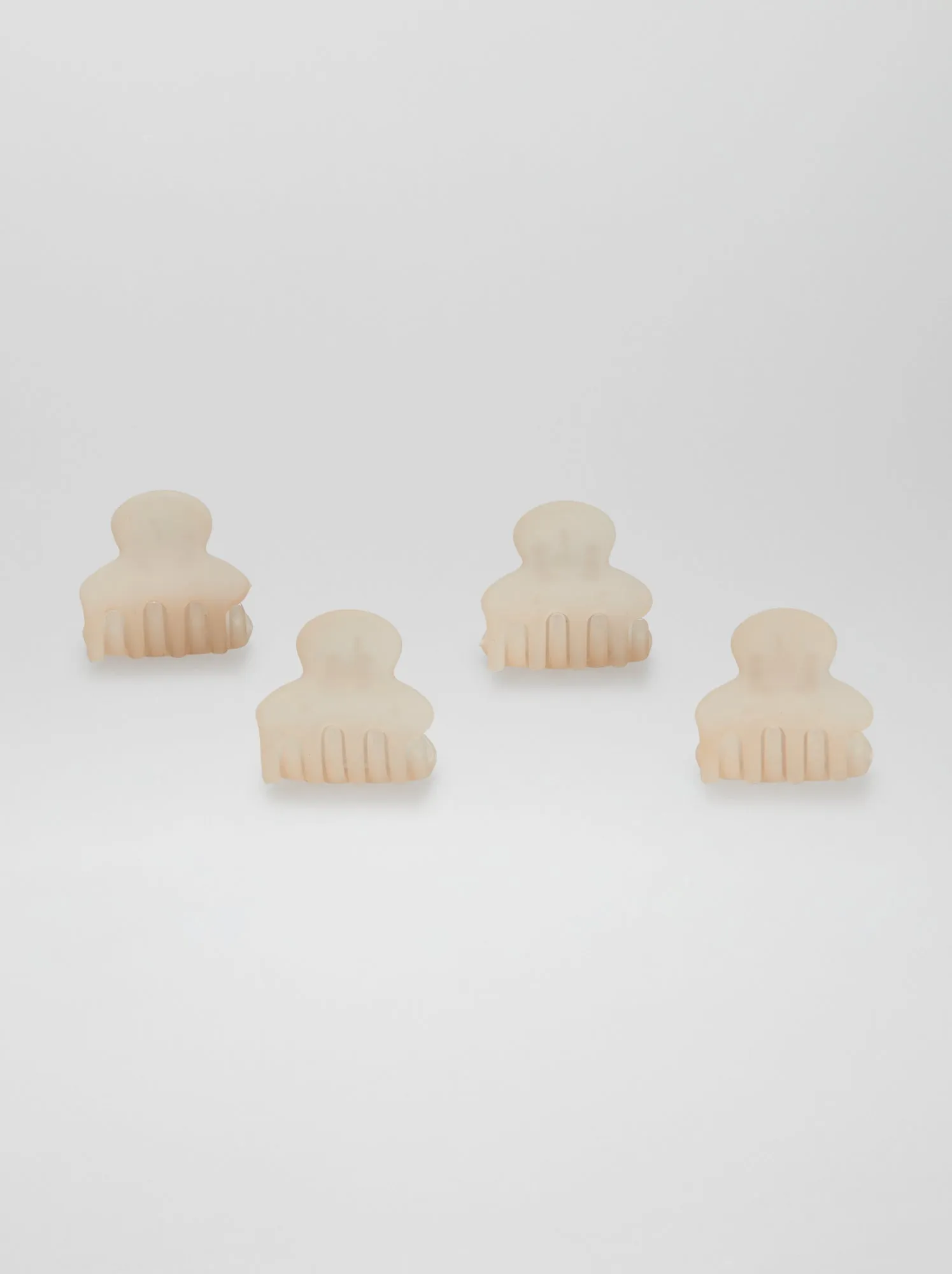 Set di mollettoni per capelli opachi - 4 pezzi - ROSA