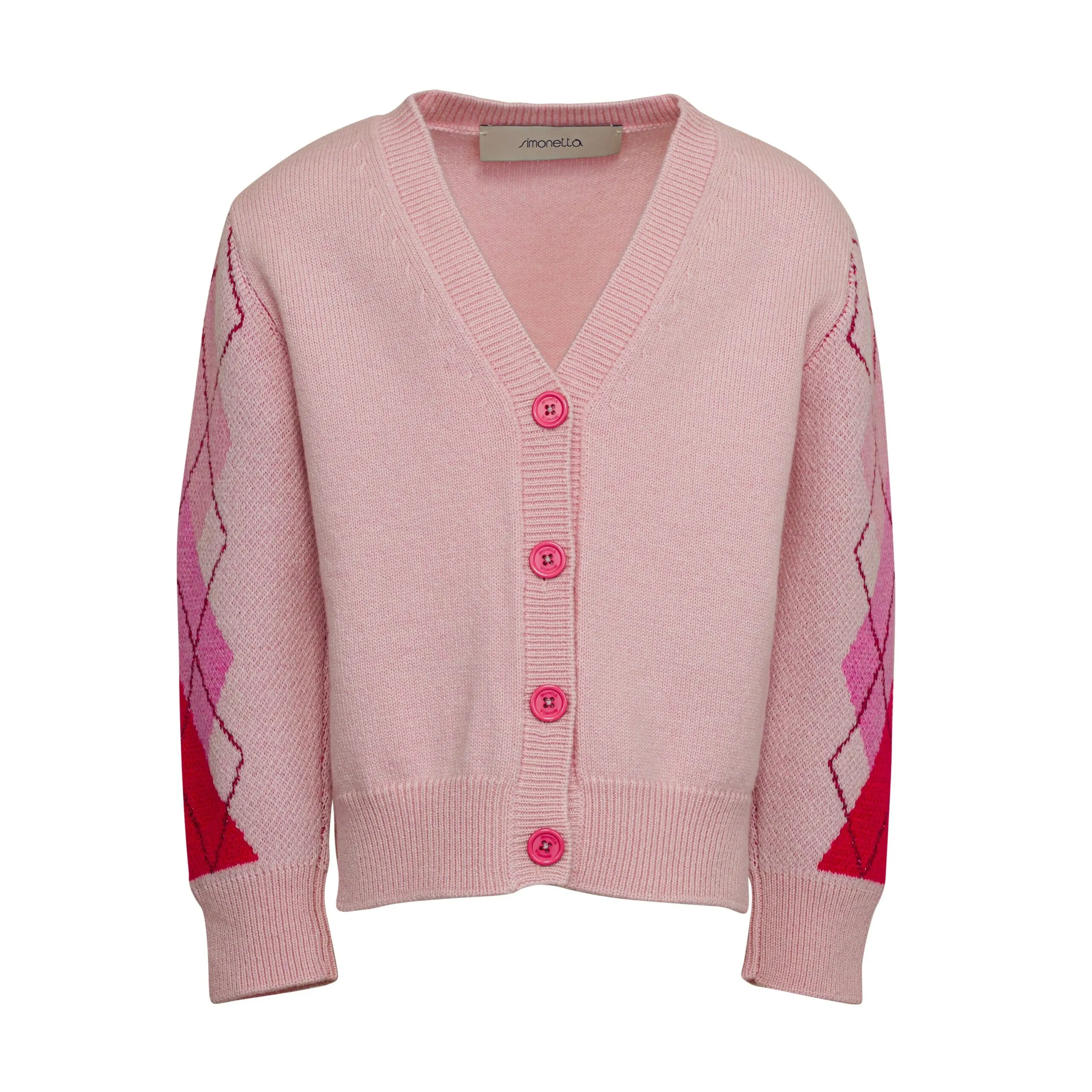 Simonetta cardigan con motivo a rombi