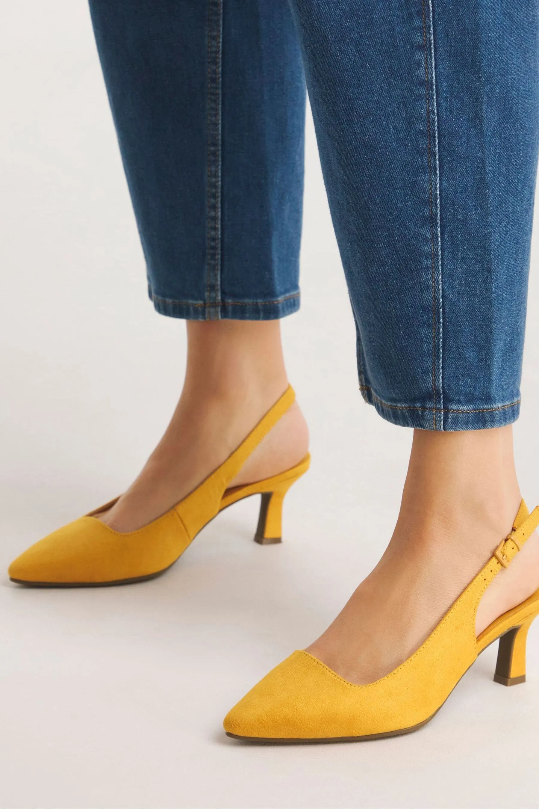 Simply Be - Scarpe flessibile con tacco a rocchetto e cinturino posteriore