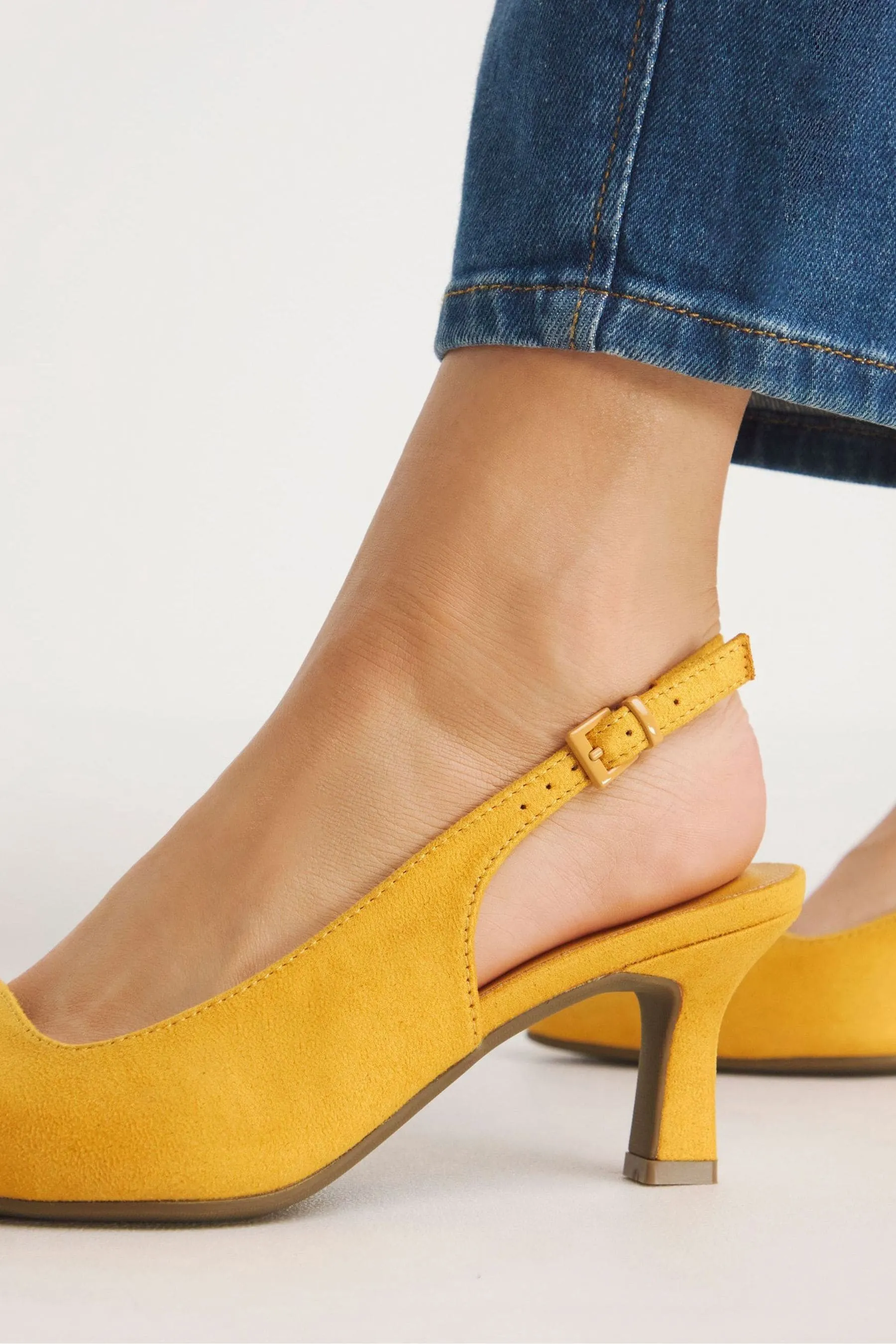 Simply Be - Scarpe flessibile con tacco a rocchetto e cinturino posteriore