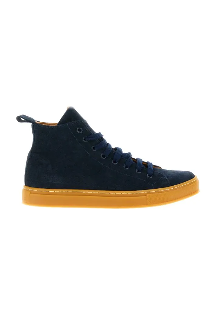 Sneakers alte in pelle scamosciata