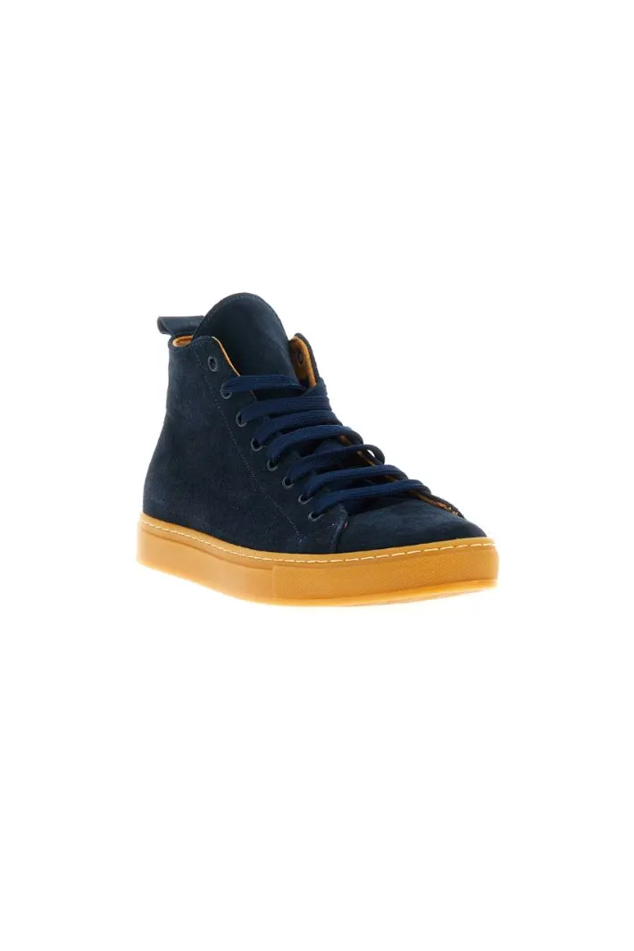 Sneakers alte in pelle scamosciata