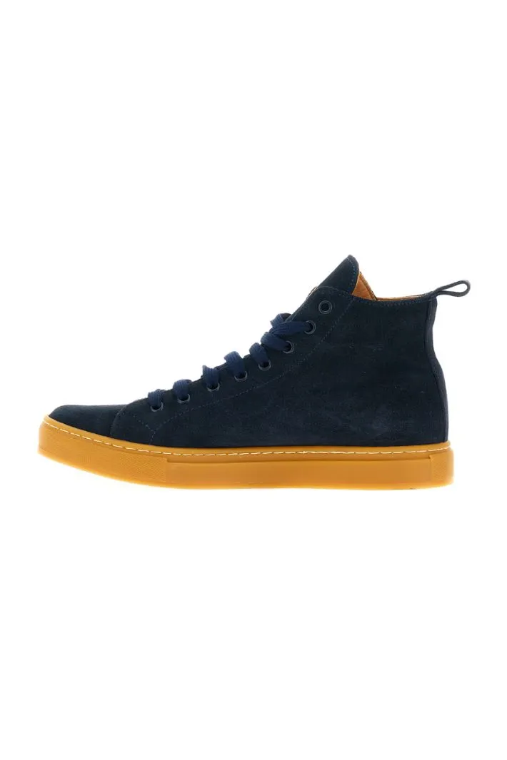 Sneakers alte in pelle scamosciata