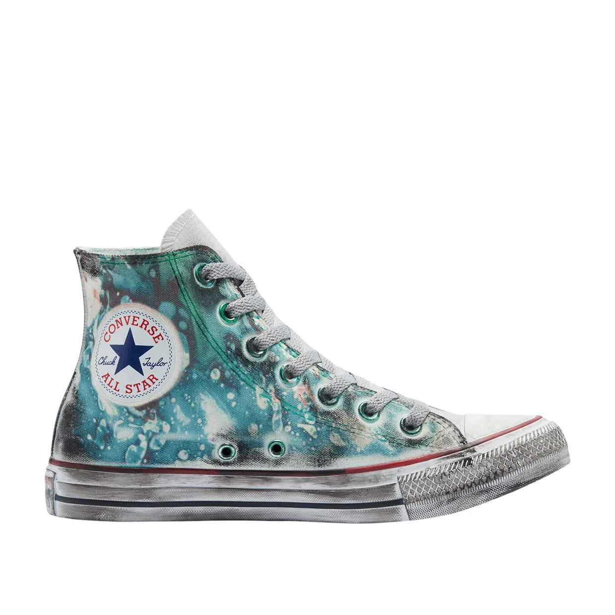 Sneakers Donna Converse Chuck Taylor All Star Tie-Dye Burnished Midsole Blu Multicolor