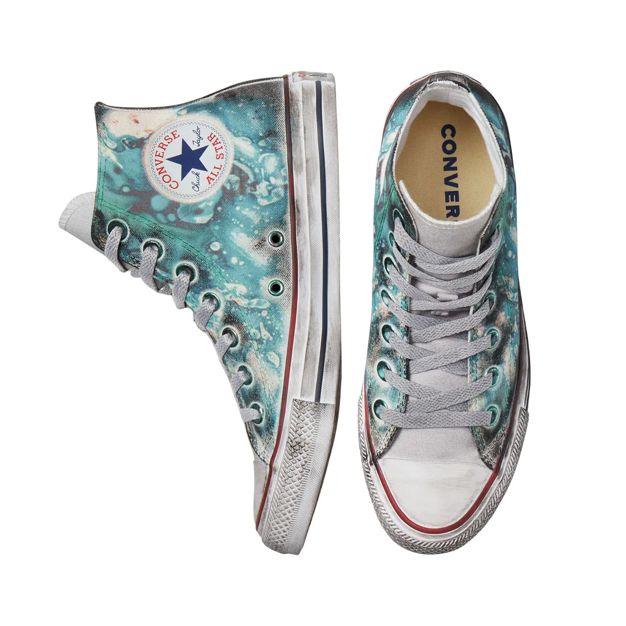 Sneakers Donna Converse Chuck Taylor All Star Tie-Dye Burnished Midsole Blu Multicolor