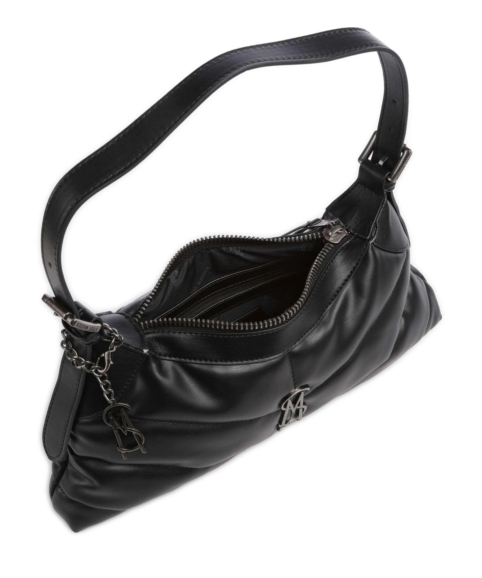  Steve Madden BGAL Borsa a spalla pelle sintetica nero  