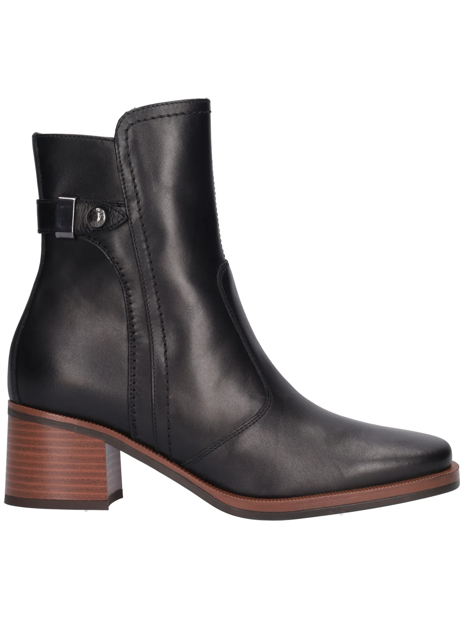 Stivaletto tacco basso Nero Giardini da donna nero