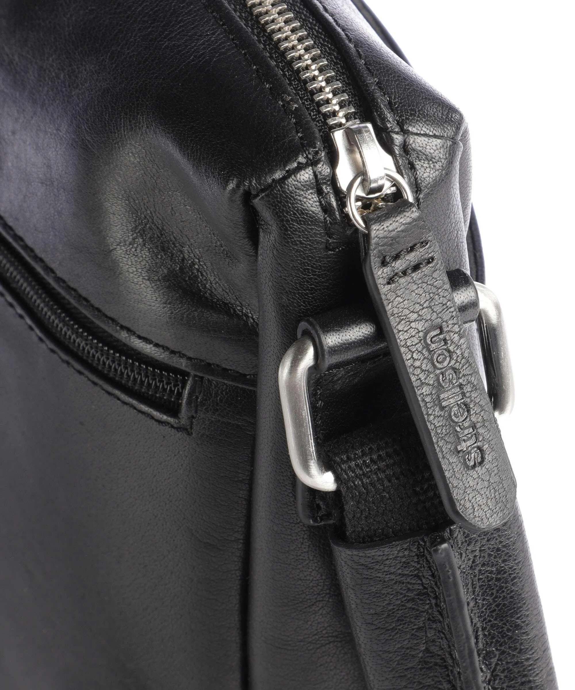  Strellson Kenley Olbin Borsa a tracolla pelle di bufalo nero  